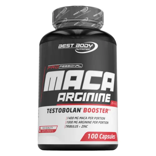 Best Body Nutrition Best Body Nutrition Maca Arginine Testobolan Booster - 100 Stück/Dose Kapsel, 92.7 g – Produktbild 5 von 5