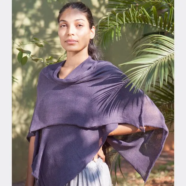 Sundara Sundara Kimono "Mira" 100% Bio-Baumwolle, Blaugrau, – Produktbild 1 von 1