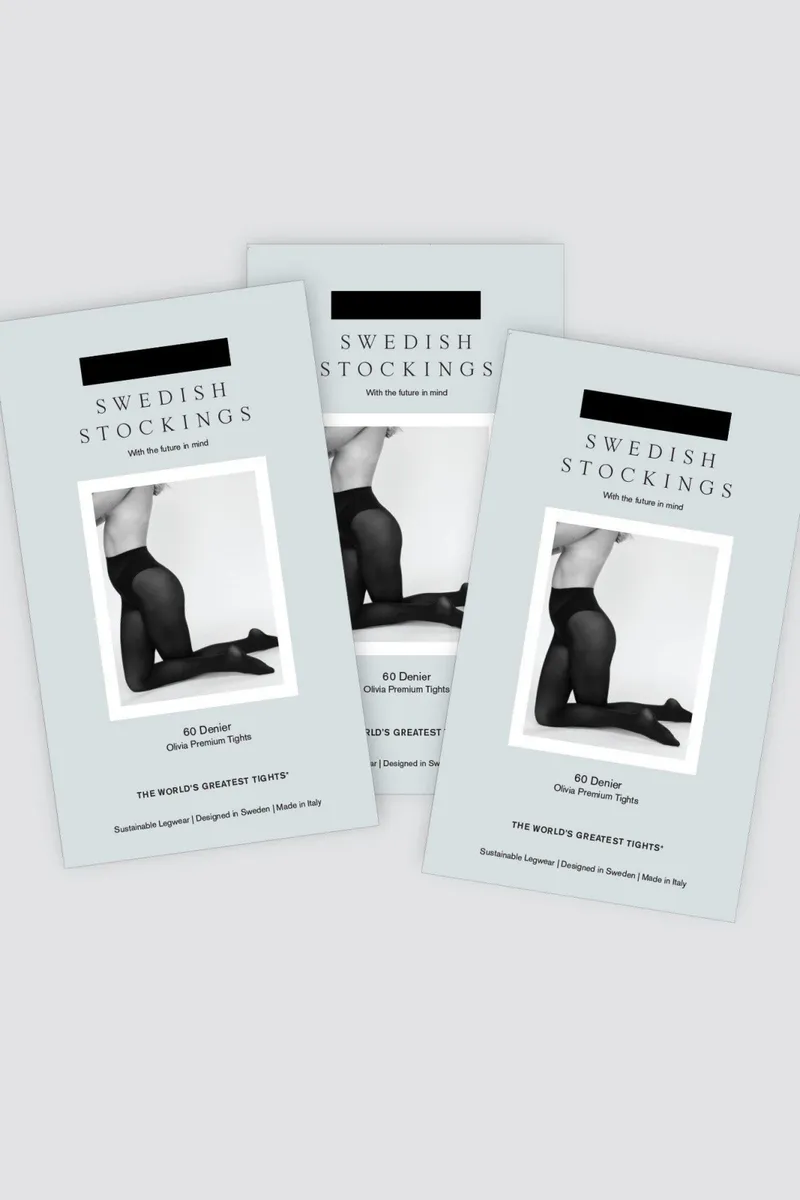 Swedish Stockings Swedish Stockings Damen vegan Basic Set! Olivia Strumpfhose 3 Stück Schwarz, Schwarz, – Produktbild 2 von 2