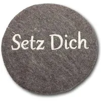 Frida Feeling Frida Feeling Filzkissen rund Ø 35 cm "Setz dich" – Produktbild 1 von 1