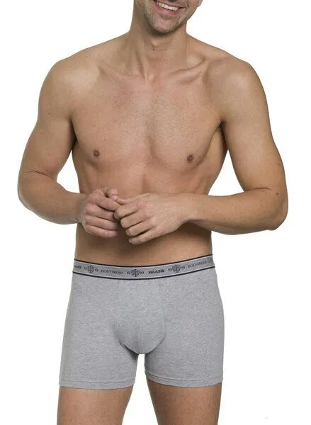 Haasis Bodywear Haasis Bodywear Herren Pants 3er Pack ohne Eingriff, Single Jersey,, Graumeliert, – Produktbild 4 von 4