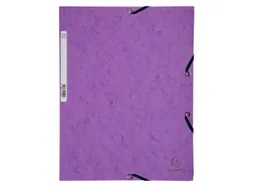Exacompta 25 Exacompta Sammelmappen, Colorspan-Karton, 400 g/m², DIN A4, 3 Klappen, violett – Produktbild 1 von 1