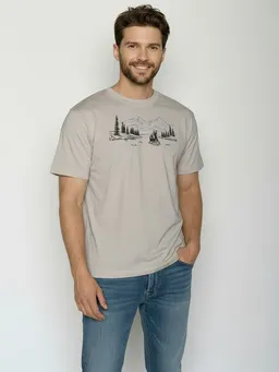 GreenBomb GREENBOMB Bear River Fusion - Lässiges Oversize-T-Shirt aus Bio-Baumwolle / hochwertiger Print / GOTS / Fair & Vegan – Produktbild 1 von 1
