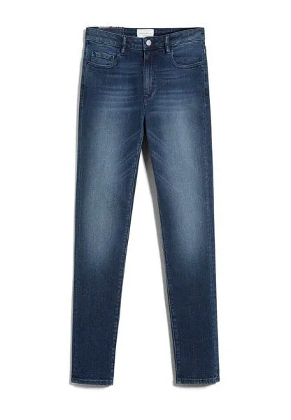 ARMEDANGELS ARMEDANGELS Tillaa Circular - Damen Skinny Fit Mid Waist, Navy blue, – Produktbild 4 von 5