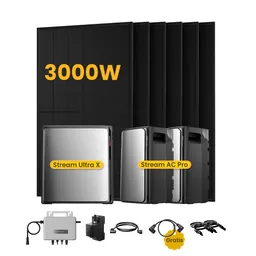 EcoFlow EcoFlow Stream Ultra X, Solaranlage mit Speicher, mit 6 x 500W Bifazialen Solarmodulen, by Powerness - Stream Ultra X + 2 x Stream AC Pro | 7680Wh / 1 x Smart Meter / Standardversand – Produktbild 1 von 1