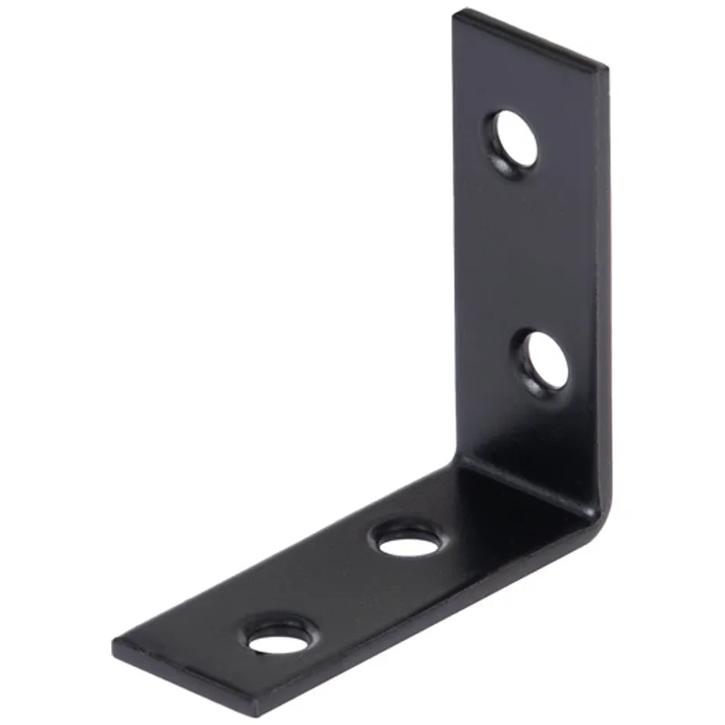 Alberts ALBERTS Stuhlwinkel, galv. blau verzinkt, schwarz beschichtet, TxHxB40x40x15 mm – Produktbild 1 von 1