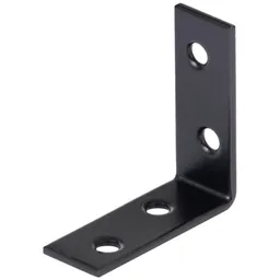 Alberts ALBERTS Stuhlwinkel, galv. blau verzinkt, schwarz beschichtet, TxHxB40x40x15 mm – Produktbild 1 von 1