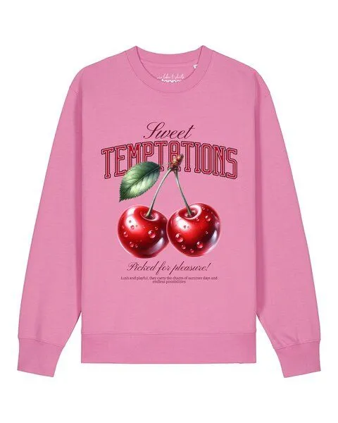 watapparel watapparel Sweatshirt Unisex Sweet Temptations, Bubble pink, – Produktbild 1 von 2