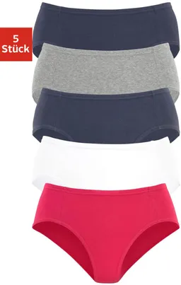 petite fleur by Lascana Jazz-Pants Slips rot, weiß, marine, grau-meliert, marine – Produktbild 1 von 1
