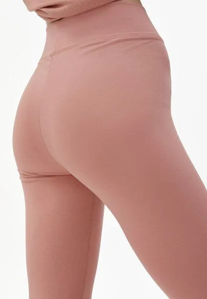 ARMEDANGELS ARMEDANGELS FARIBAA LOGO - Damen Leggings aus Bio-Baumwoll Mix, Red earth, – Produktbild 3 von 4