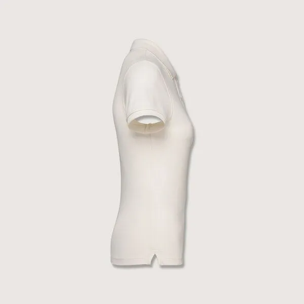 YTWOO YTWOO Damen Piqué-Poloshirt Midweight, Ivory, – Produktbild 2 von 2