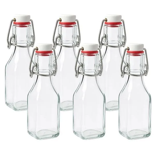 mikken mikken 6 kleine Glasflaschen mit Bügelverschluss 250 ml – Produktbild 1 von 4