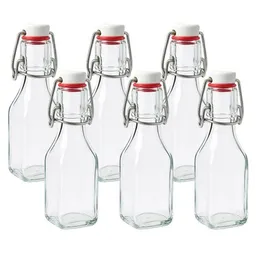 mikken mikken 6 kleine Glasflaschen mit Bügelverschluss 250 ml – Produktbild 1 von 1