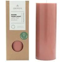 Originalhome Originalhome Geruchsneutrale Stumpenkerze – vegan & fair., Rot (rostrot), – Produktbild 1 von 1