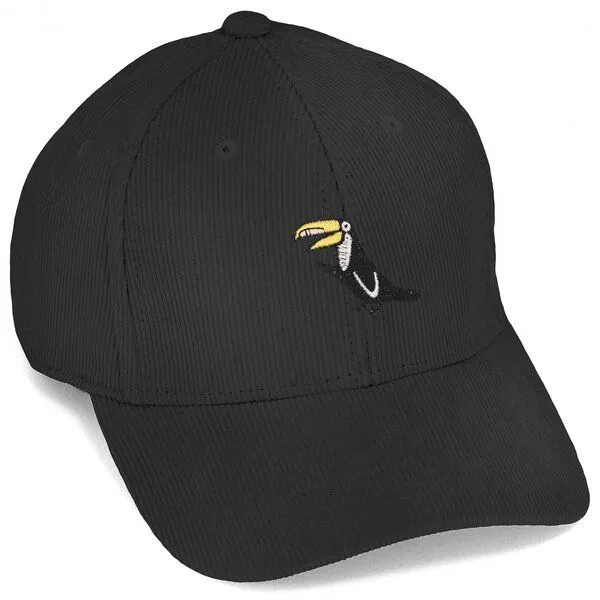 LIGARTI Bestickte Cord Cap – Joey der Tukan – LIGARTI Tiermanufaktur, Schwarz, – Produktbild 1 von 4