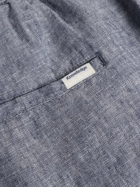 KnowledgeCotton Apparel KnowledgeCotton Apparel Leinenhose Loose Linen, Vintage indigo, – Produktbild 3 von 3