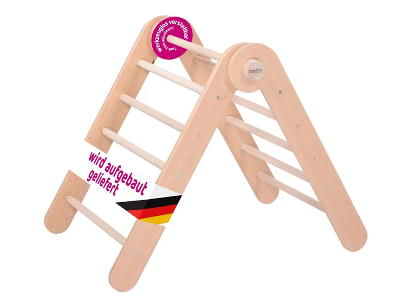 Babybay Babybay Kletterdreieck Littlefoot Maße: 60,6 x 18,2 x 81,3 cm, Natur, – Produktbild 1 von 2