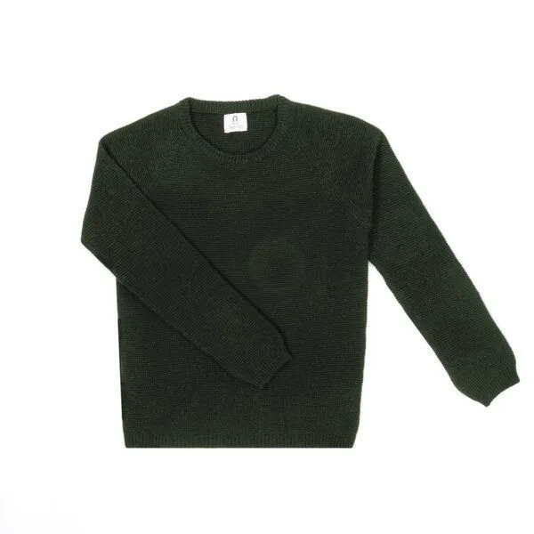 Rifò - Circular Fashion Made in Italy Rifò - Circular Fashion Made in Italy Recycelter Kaschmirwolle Pullover - Giulietta, Grün, – Produktbild 1 von 3