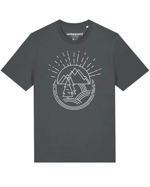 watapparel watapparel T-Shirt Natur ist schön, Anthracite, – Produktbild 1 von 3
