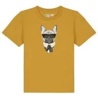 watabout kids watabout.kids T-Shirt Kinder Ein fescher Hund, Ochre, – Produktbild 1 von 1