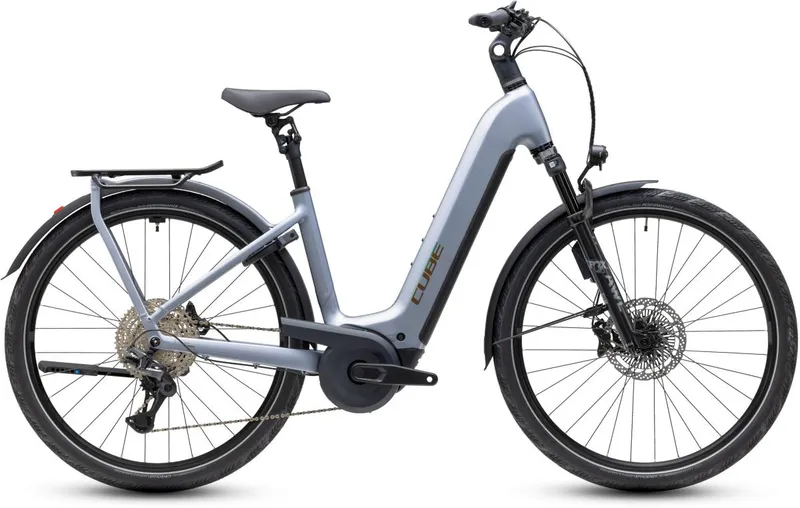 We Cycle Cube Kathmandu Hybrid EXC 800 Easy Entry 28' ' E-Bike Trekking Pedelec slategrey/chrome 2027 50 cm (169-176 cm) | E-Bikes – Produktbild 1 von 1