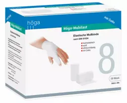 Höga-Pharm HÖGA MUBILAST Fixierbinde 8 cmx4 m m.Cellophan 1 St Binden – Produktbild 1 von 1