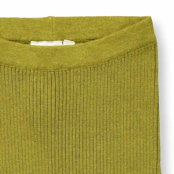Sense Organics Sense Organics Kinder Strickleggings, Modell YUMA, Grüner tee melange, – Produktbild 2 von 3