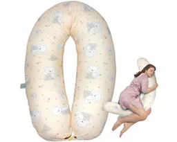 SEI Design Stillkissen Seitenschläferkissen XXL Babynest - Baby Erstausstattung Neugeborene, Schwangerschaftskissen mit Bezug, Schwangerschaftskissen mit Bezug, Musselin BIO Baumwolle – Produktbild 1 von 1