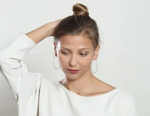 BELLYBIRD Jewellery BELLYBIRD Jewellery CREOLEN - Oval, gehämmert, M/L, Rosé vergoldet, – Produktbild 3 von 4