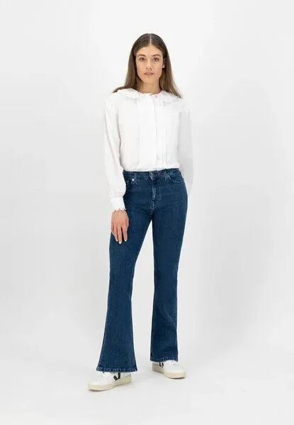 MUD Jeans Mud Jeans Isy Flared, Stone indigo (blau), – Produktbild 1 von 4