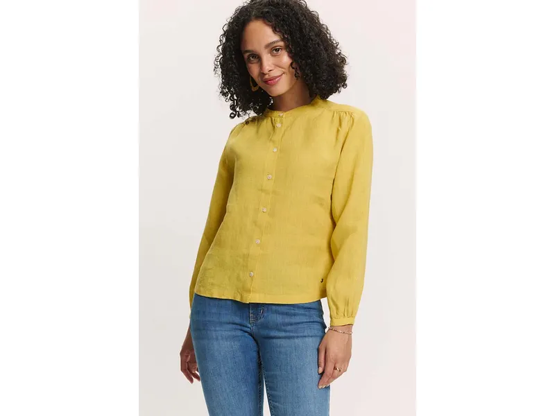 Tranquillo Tranquillo Bluse Jolaa aus Leinen - mango mint – Produktbild 2 von 2