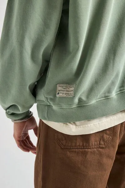 Trendsplant Trendsplant The Garage Sweatshirt Hedge Green, Blau, – Produktbild 3 von 4