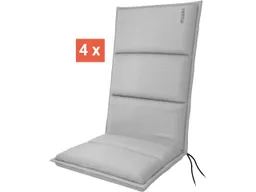 Doppler doppler Auflage "CITY" für Hochlehner, 4er-Pack, 119x48x6 cm, Polyester, hellgrau – Produktbild 1 von 1