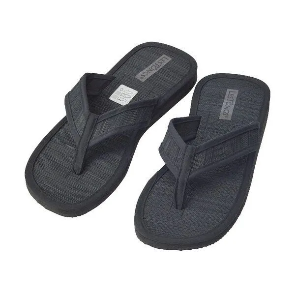 Les Tôngs Les Tôngs Juncus-V - Offene & vegane Zimtsandalen mit Zimtsohle Flip Flops, Schwarz, – Produktbild 1 von 4
