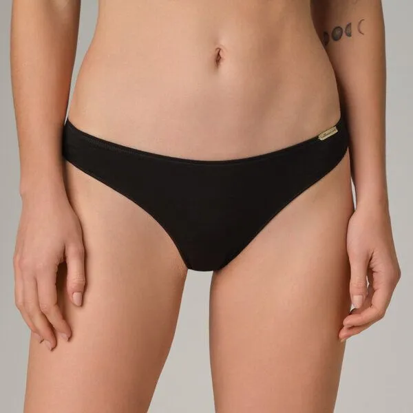 comazo|earth comazo|earth Fairtrade String low cut 3er Pack | GOTS zertifiziert, Schwarz, – Produktbild 4 von 4