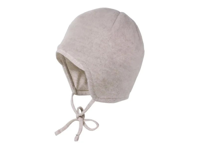 Maximo Baby Mütze Bio-Schurwolle Fleece beigemeliert Gr.43, Braun, – Produktbild 1 von 1