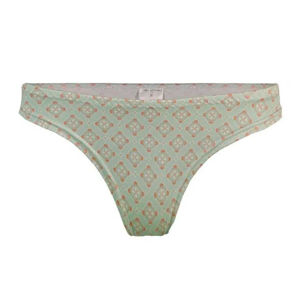 Frija Omina Frija Omina Bio-String Pur gemustert, Retro (grün), – Produktbild 1 von 2