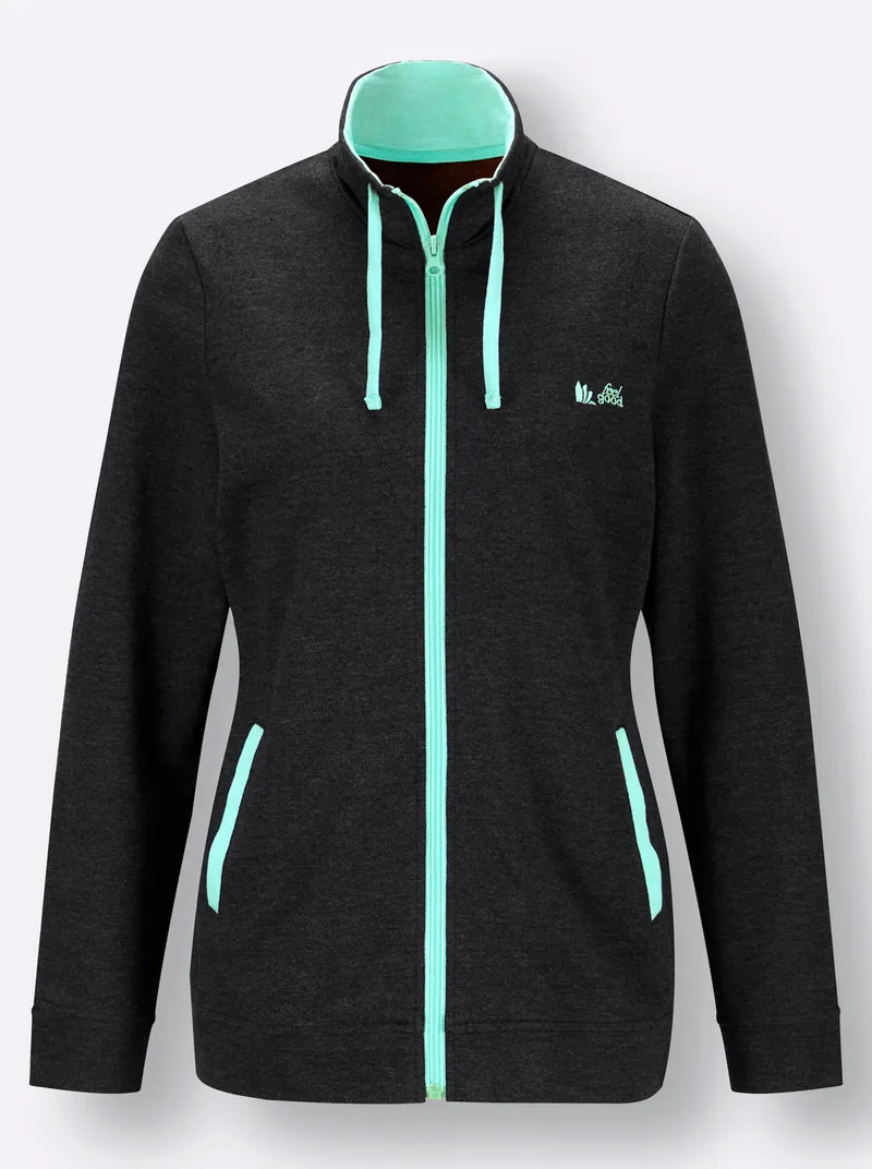 feel good Jacke marine-meliert, Marine-meliert, – Produktbild 1 von 2