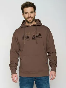 GreenBomb GREENBOMB Bear River Joy - Gemütlicher Hoodie aus Bio-Baumwolle / hochwertiger Print / GOTS / Fair & Vegan – Produktbild 1 von 1