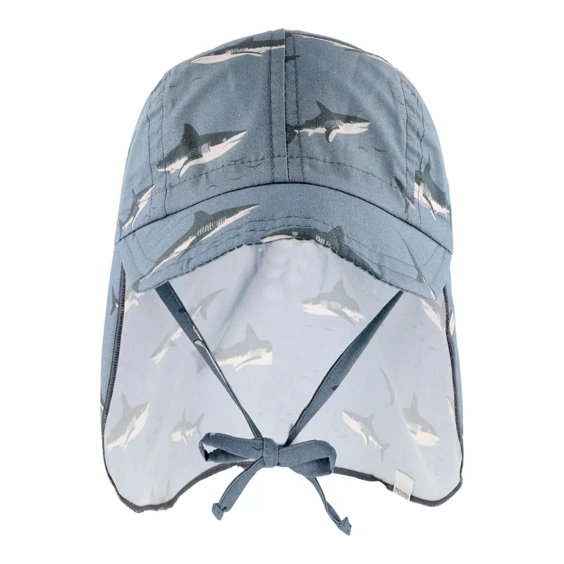 Maximo Maximo Schirmmütze mit Nacken- und UV-Schutz Haie, Blau | grau, – Produktbild 1 von 2