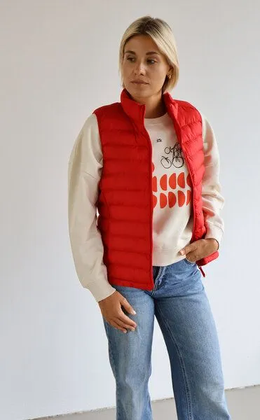 Kultgut Kultgut New Generation - Recycling Weste - Wärmend und Leicht / ProEarth, Red, – Produktbild 3 von 4