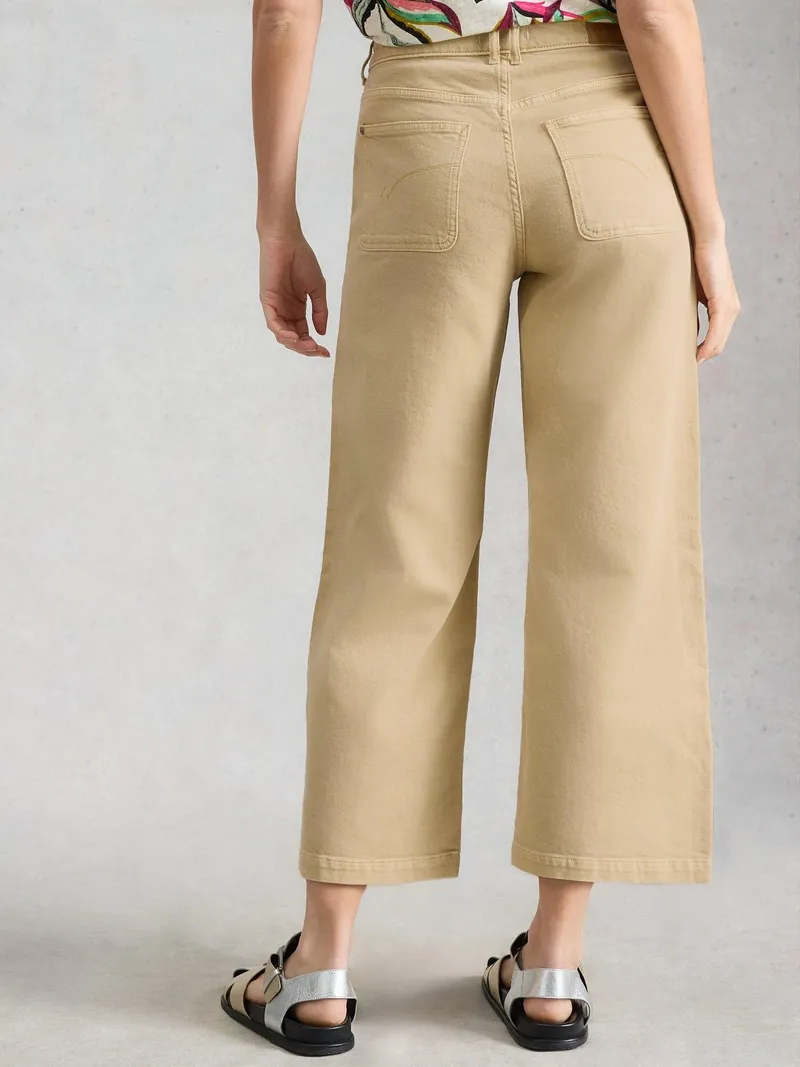 White Stuff 7/8-Jeans Tia mit weitem Bein - 38/R, Hellgrün, – Produktbild 4 von 4