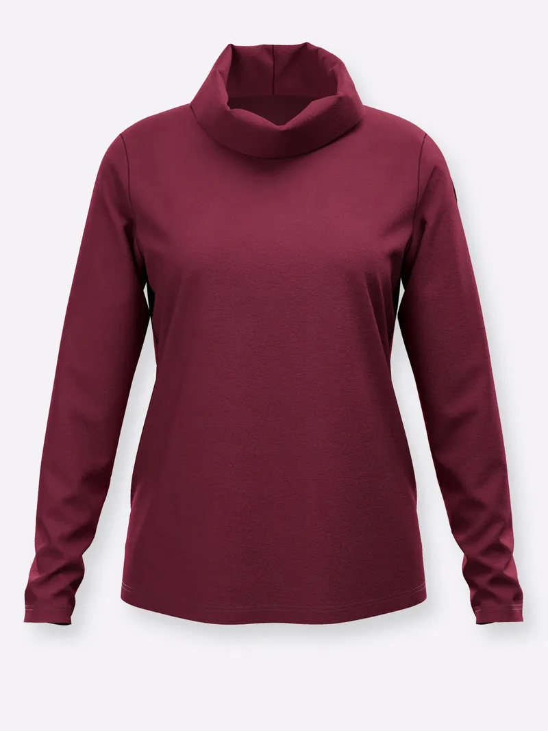 Witt Witt Rollkragenshirt bordeaux, Bordeaux, – Produktbild 1 von 2