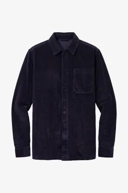 KnowledgeCotton Apparel KnowledgeCotton Apparel Herren vegan Overshirt Aus Cord Night Sky Blau – Produktbild 1 von 1