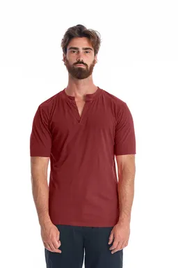 RAVENS VIEW IBIZA RAVENS VIEW IBIZA Herren vegan Leinen Tee Cruise Dunkel Granat – Produktbild 1 von 1