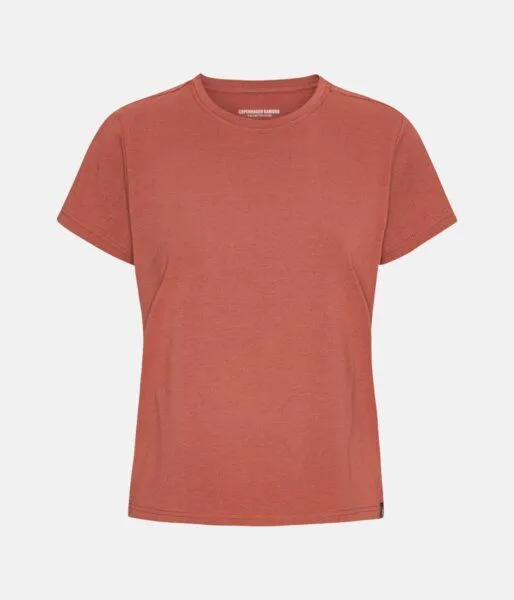 Copenhagen Bamboo Terracotta T-Shirt mit kurzen Ärmeln aus Bambus – Produktbild 1 von 1
