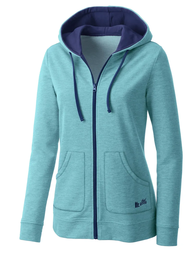 feel good Sweatjacke mint-jeansblau, Mint-jeansblau, – Produktbild 1 von 3