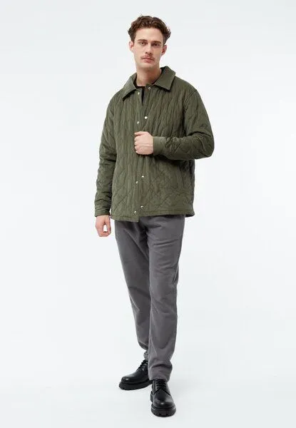 Givn Berlin Givn Berlin Steppjacke GBTERENCE aus Babycord, Dark khaki, – Produktbild 2 von 4