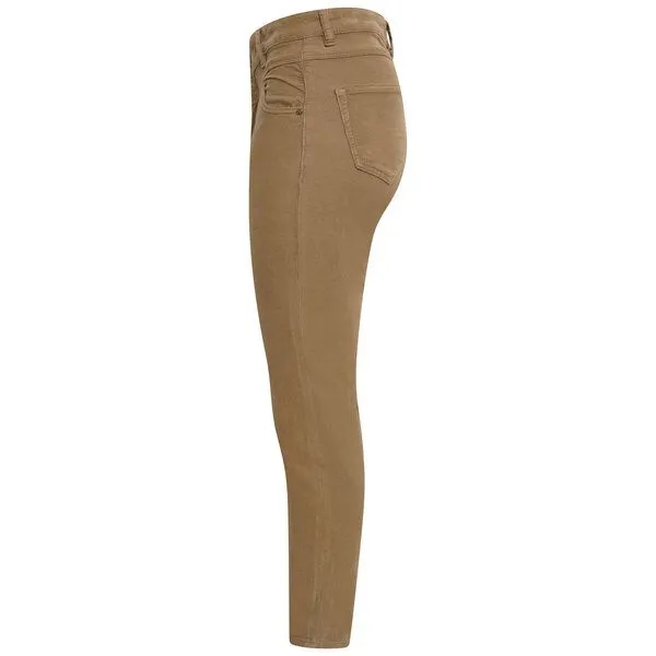 Flax and Loom Flax and Loom Cordhose High Waist Skinny aus Bio-Baumwolle Modell: Nina, Fawn (beige), – Produktbild 2 von 4