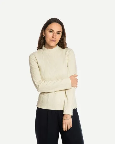 MATONA Matona Langarmshirt| Collared Rib Longsleeve | aus Baumwolle, Creme, – Produktbild 1 von 3